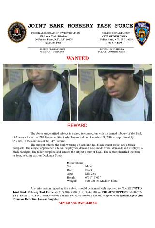 JOINT BANK ROBBERY TASK FORCE