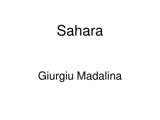 Sahara