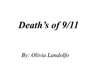 Death’s of 9/11