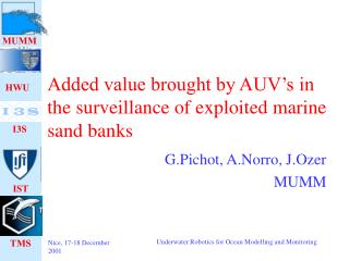 Added value brought by AUV’s in the surveillance of exploited marine sand banks