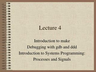 Lecture 4