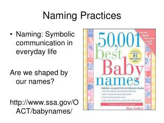 Naming Practices