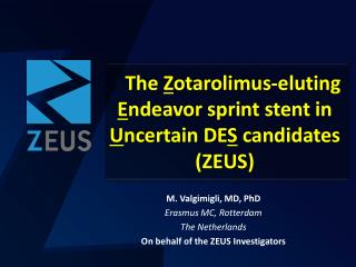 The Z otarolimus-eluting E ndeavor sprint stent in U ncertain DE S candidates (ZEUS)