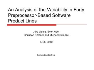An Analysis of the Variability in Forty Preprocessor-Based Software Product Lines