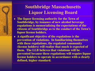 Southbridge Massachusetts Liquor Licensing Board