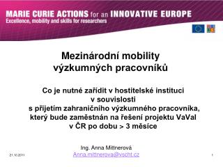 Mezinárodní mobility výzkumných pracovníků