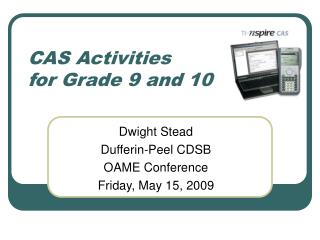 CAS Activities for Grade 9 and 10