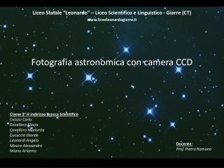 Fotografia astronomica con camera CCD