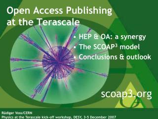 Open Access Publishing at the Terascale