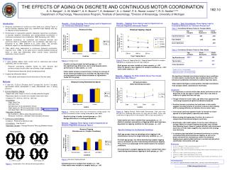 THE EFFECTS OF AGING ON DISCRETE AND CONTINUOUS MOTOR COORDINATION