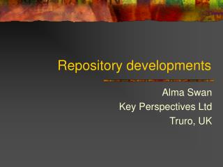 Repository developments