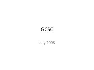 GCSC