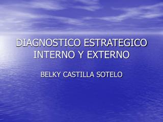 DIAGNOSTICO ESTRATEGICO INTERNO Y EXTERNO