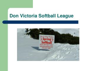 Don Victoria Softball League