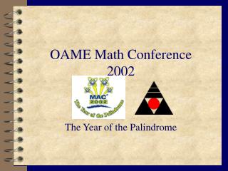 OAME Math Conference 2002