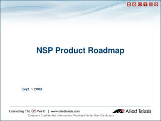 NSP Product Roadmap