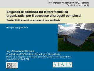 37° Congresso Nazionale ANMDO – Bologna Gestire il futuro in sanità