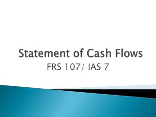 Statement of Cash Flows