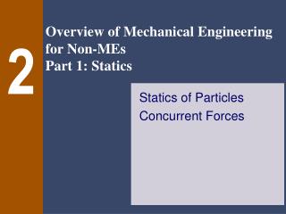 Statics of Particles Concurrent Forces