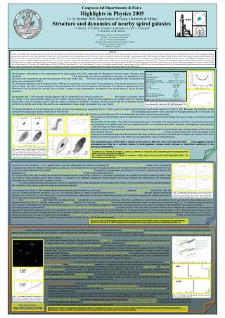 Congresso del Dipartimento di Fisica Highlights in Physics 2005