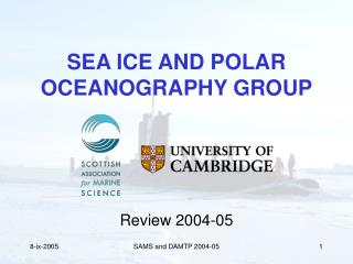 SEA ICE AND POLAR OCEANOGRAPHY GROUP