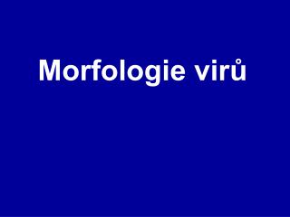 Morfologie virů