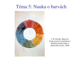 Téma 5: Nauka o barvách