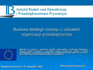 Budowa strategii rozwoju z udziałem organizacji przedsiębiorców