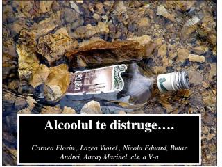 Alcoolul te distruge ….
