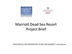 Marriott Dead Sea Resort Project Brief
