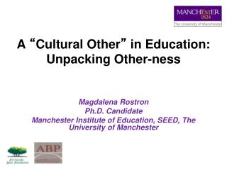 A “ Cultural Other ” in Education: Unpacking Other-ness