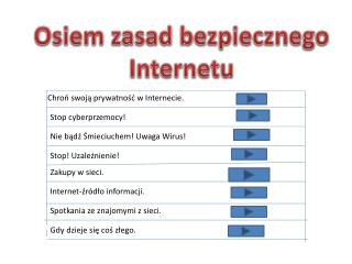 Osiem zasad bezpiecznego Internetu