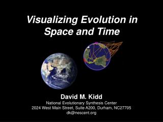 Visualizing Evolution in Space and Time