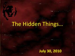 July 30, 2010