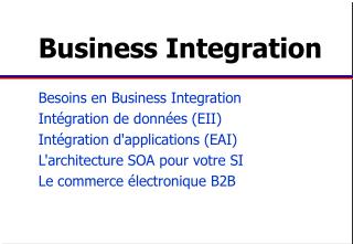 Business Integration