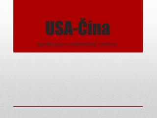 USA-Čína