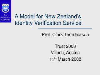A Model for New Zealand’s Identity Verification Service
