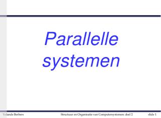 Parallelle systemen