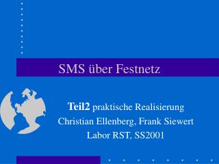 SMS ü ber Festnetz