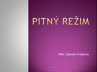 Pitný režim