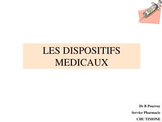Dr B Pourroy Service Pharmacie CHU TIMONE