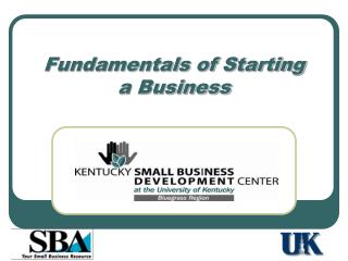 Fundamentals of Starting a Business