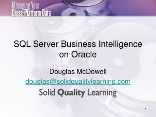 SQL Server Business Intelligence on Oracle