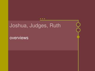 Joshua, Judges, Ruth