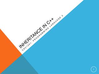 Inheritance in C++