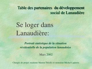 Table des partenaires du développement social de Lanaudière