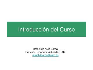 Introducción del Curso