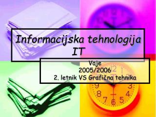 Informacijska tehnologija IT