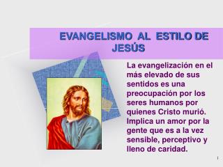 EVANGELISMO AL ESTILO DE JESÚS