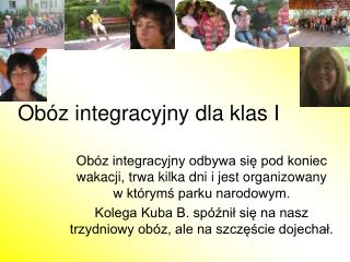 Obóz integracyjny dla klas I